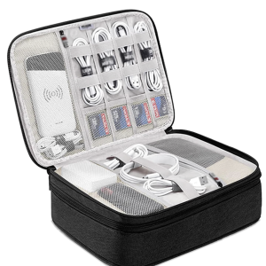 Home ikeoat portable electronic accessories bag